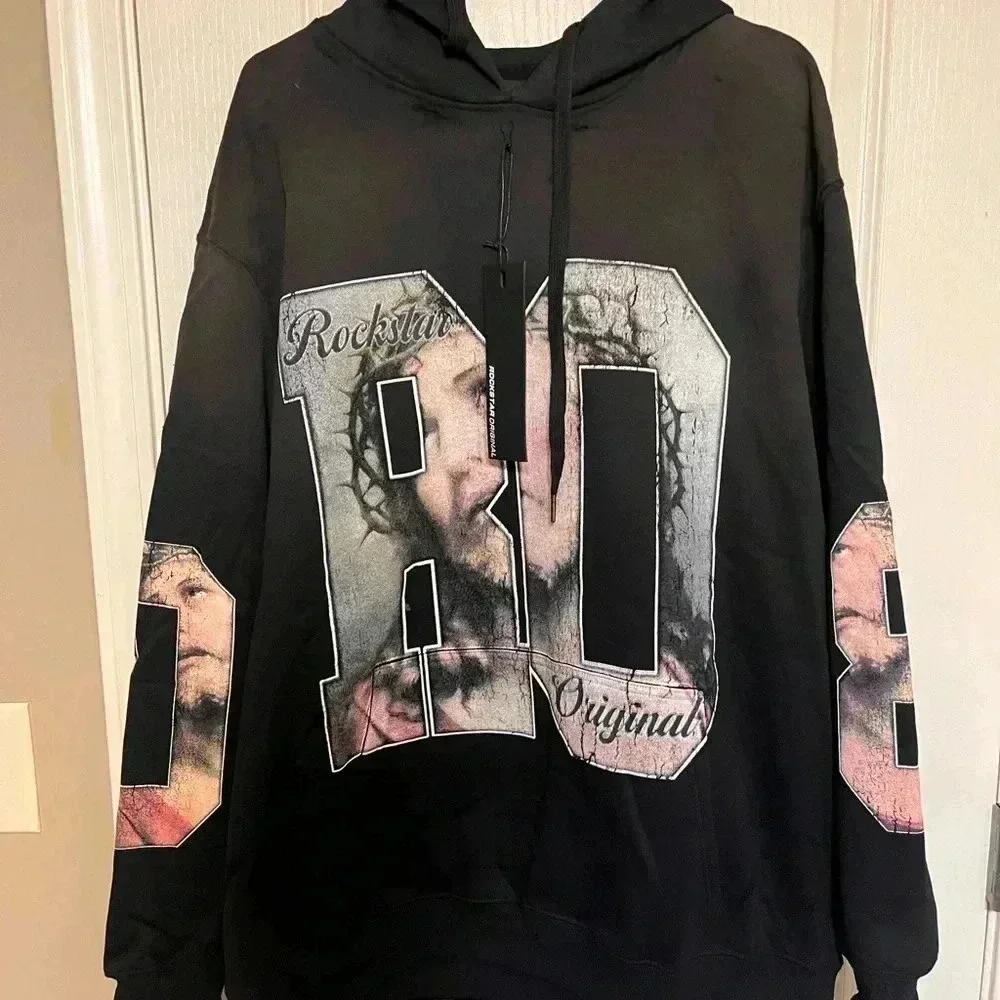 Grunge Rockstar Biblical Hoodie - Picture 3 of 8